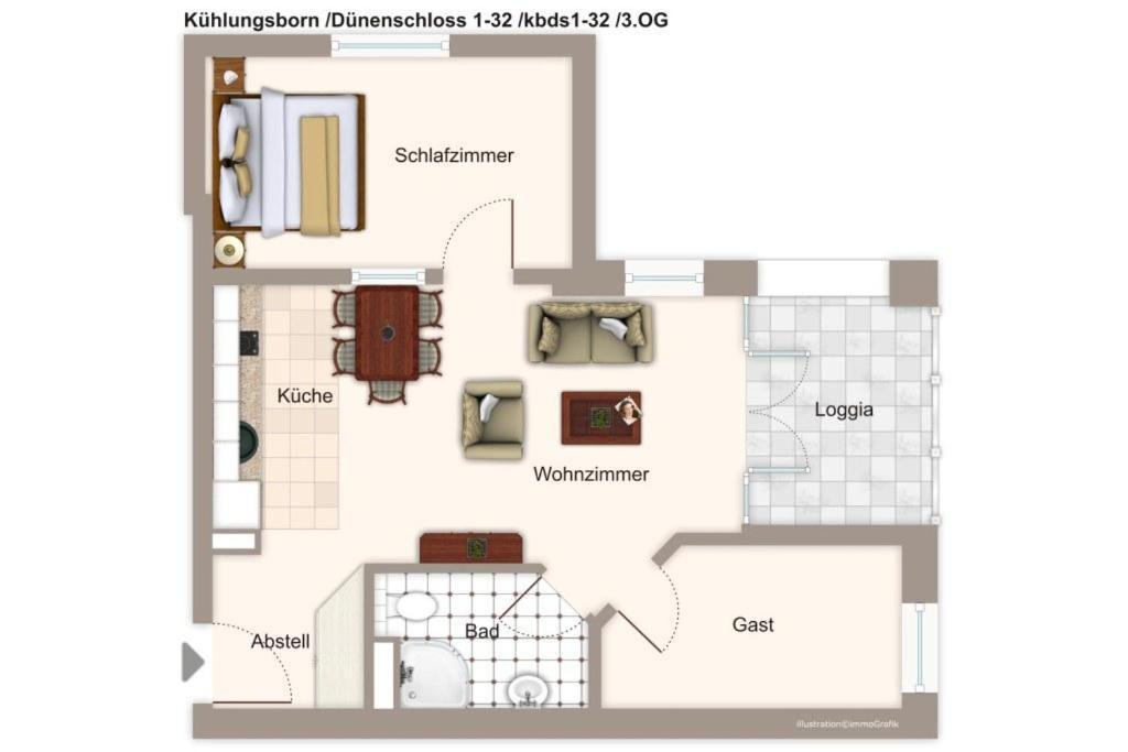 Duenenschloss Duenenschloss 1-32 Ostseebad Kühlungsborn Exteriör bild